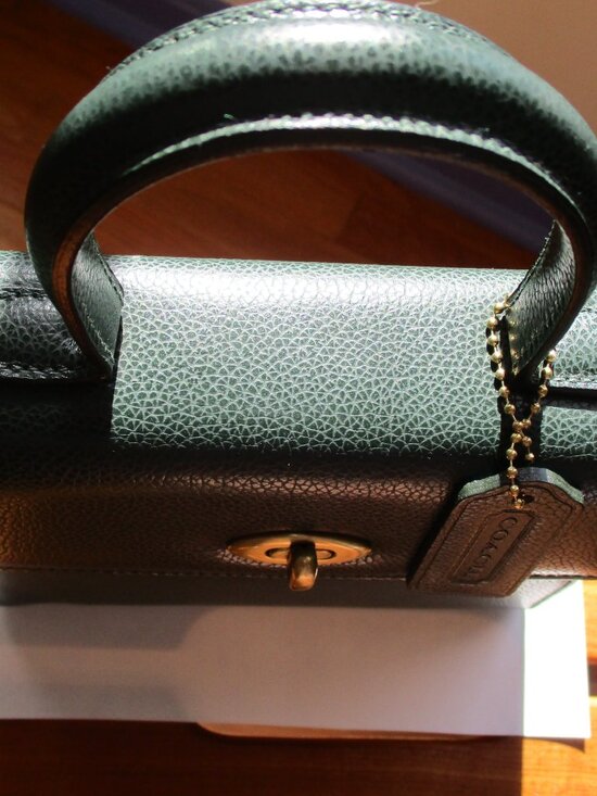 Coach 4413 Madison Gracie purse handbag crossbody forest green - Picture 9 of 16